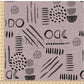 PREORDER - Neutral Abstract Black on Handwoven Texture Lotus - 1539 - Choose Your Base