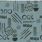 PREORDER - Neutral Abstract Black on Handwoven Texture Ocean - 1542 - Choose Your Base