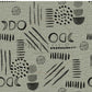 PREORDER - Neutral Abstract Black on Handwoven Texture Sage - 1544 - Choose Your Base