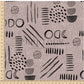 PREORDER - Neutral Abstract Black on Herringbone Texture Clay - 1549 - Choose Your Base