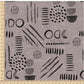 PREORDER - Neutral Abstract Black on Herringbone Texture Fossil - 1551 - Choose Your Base