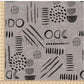 PREORDER - Neutral Abstract Black on Herringbone Texture Mushroom - 1555 - Choose Your Base