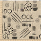PREORDER - Neutral Abstract Black on Herringbone Texture Sand - 1558 - Choose Your Base