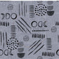 PREORDER - Neutral Abstract Black on Herringbone Texture Storm - 1559 - Choose Your Base