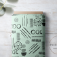 PREORDER - Neutral Abstract Black on Mint - 1563 - Choose Your Base