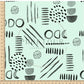 PREORDER - Neutral Abstract Black on Mint - 1563 - Choose Your Base