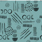 PREORDER - Neutral Abstract Black on Ocean - 1566 - Choose Your Base