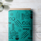 PREORDER - Neutral Abstract Black on Teal - 1582 - Choose Your Base