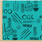 PREORDER - Neutral Abstract Black on Teal - 1582 - Choose Your Base