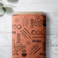 PREORDER - Neutral Abstract Black on Terra Cotta - 1583 - Choose Your Base