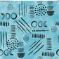 PREORDER - Neutral Abstract Black on Watercolor Aqua - 1585 - Choose Your Base