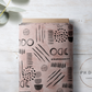 PREORDER - Neutral Abstract Black on Watercolor Blossom - 1587 - Choose Your Base