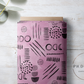 PREORDER - Neutral Abstract Black on Watercolor Bubblegum - 1589 - Choose Your Base