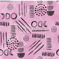 PREORDER - Neutral Abstract Black on Watercolor Bubblegum - 1589 - Choose Your Base