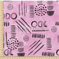 PREORDER - Neutral Abstract Black on Watercolor Bubblegum - 1589 - Choose Your Base