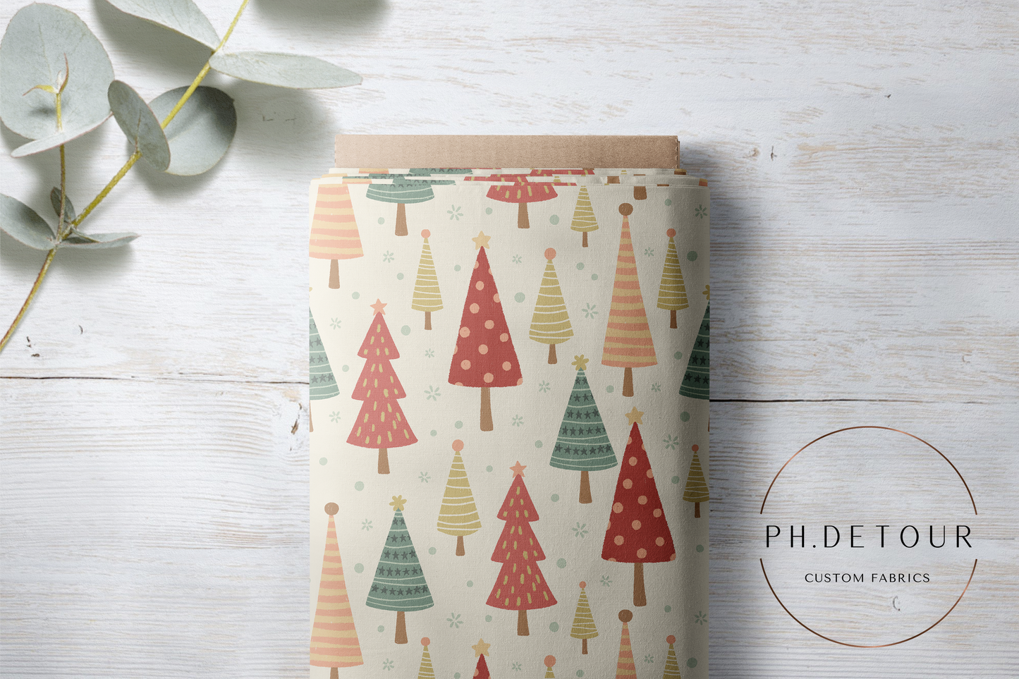 PREORDER - O Christmas Tree on Cream - 1809 - Choose Your Base