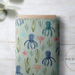 PREORDER - Octopuses on Handwoven Texture Mint - 1826 - Choose Your Base