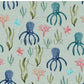 PREORDER - Octopuses on Handwoven Texture Mint - 1826 - Choose Your Base