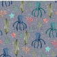 PREORDER - Octopuses on Handwoven Texture Storm - 1829 - Choose Your Base