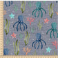 PREORDER - Octopuses on Handwoven Texture Storm - 1829 - Choose Your Base