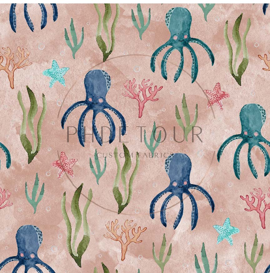 PREORDER - Octopuses on Watercolor Clay - 1843 - Choose Your Base