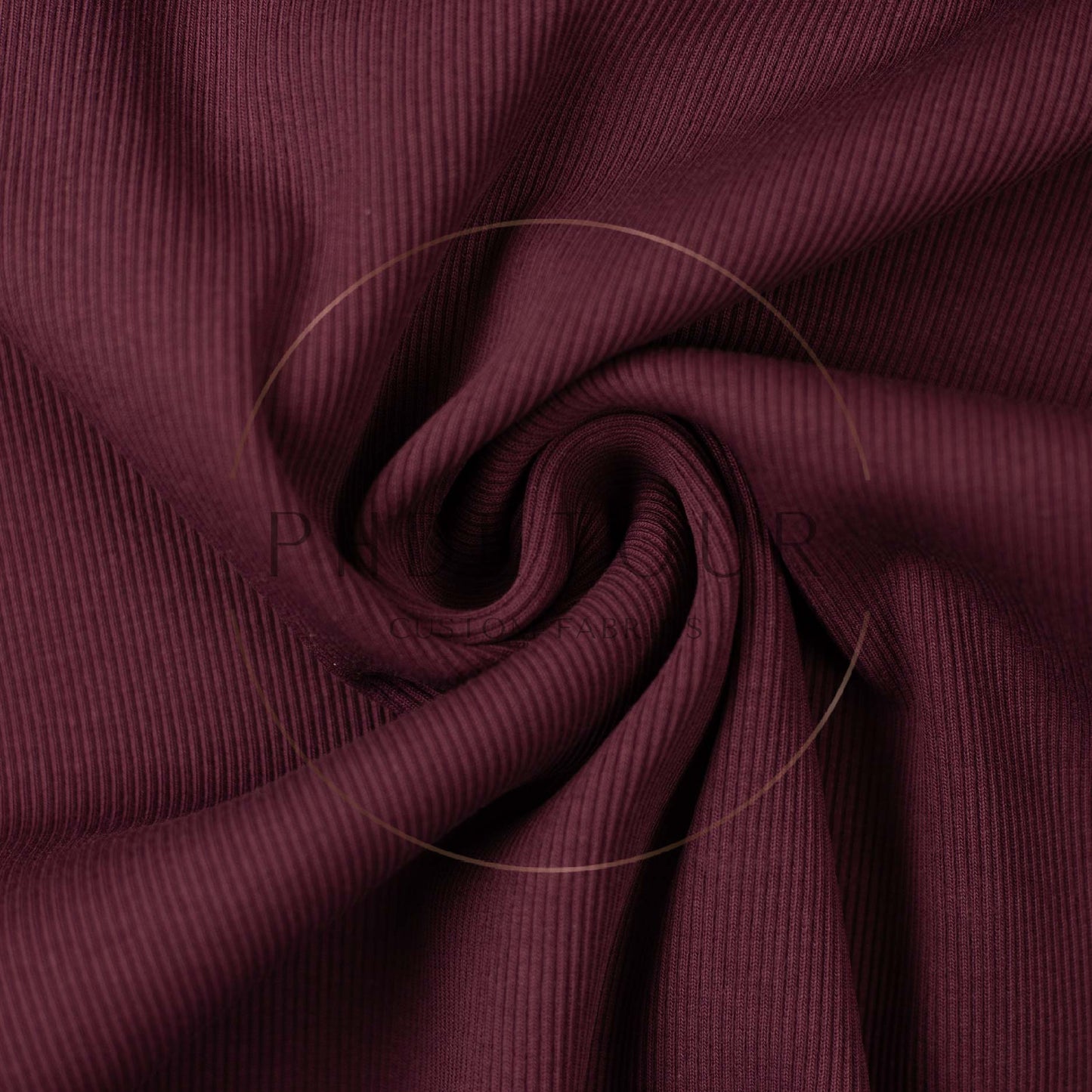 Wholesale European 2x1 Sweatshirt Ribbing - 938 - Bordeaux Purple