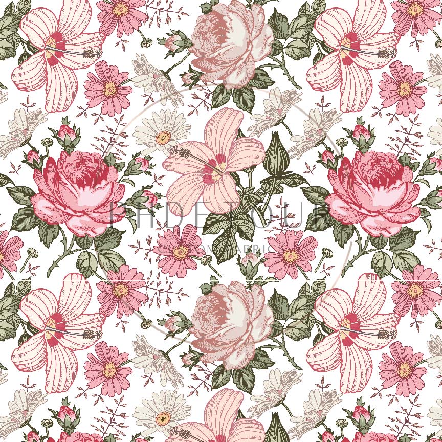 PREORDER - Veronique Floral - Pink Tones - 3096 - Choose Your Base