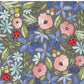 PREORDER - Watercolor Ladybug Floral on Handwoven Texture Charcoal - 3184 - Choose Your Base