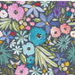 PREORDER - Watercolor Rainbow Floral on Handwoven Texture Cadet - 3250 - Choose Your Base