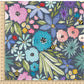 PREORDER - Watercolor Rainbow Floral on Handwoven Texture Cadet - 3250 - Choose Your Base