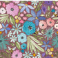 PREORDER - Watercolor Rainbow Floral on Handwoven Texture Mauve - 3253 - Choose Your Base