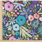 PREORDER - Watercolor Rainbow Floral on Handwoven Texture Navy - 3255 - Choose Your Base