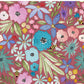 PREORDER - Watercolor Rainbow Floral on Mauve - 3261 - Choose Your Base