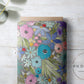 PREORDER - Watercolor Rainbow Floral on Watercolor Charcoal - 3275 - Choose Your Base