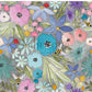 PREORDER - Watercolor Rainbow Floral on Watercolor Charcoal - 3275 - Choose Your Base