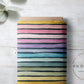 PREORDER - Watercolor Rainbow Wide Stripes on Stone - 3297 - Choose Your Base