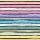 PREORDER - Watercolor Rainbow Wide Stripes on Stone - 3297 - Choose Your Base