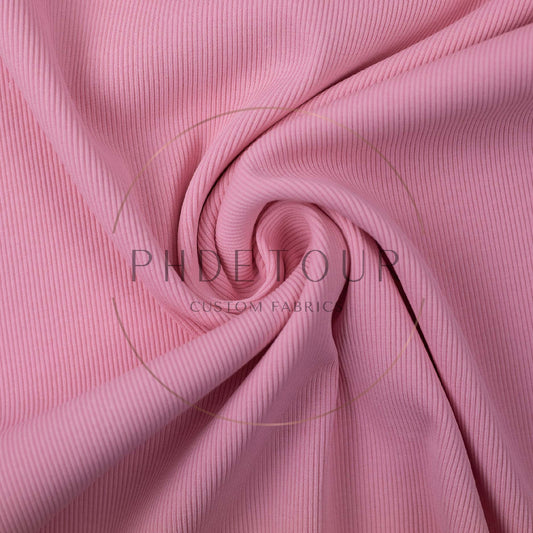 Wholesale European 2x1 Sweatshirt Ribbing - 431 - Bubblegum
