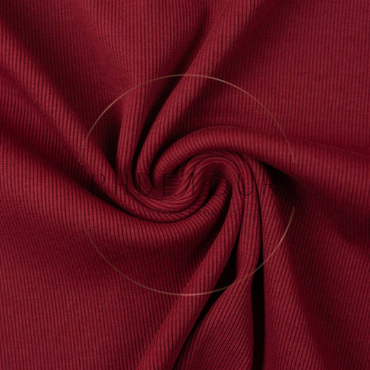 Wholesale European 2x1 Sweatshirt Ribbing - 339 - Burgundy