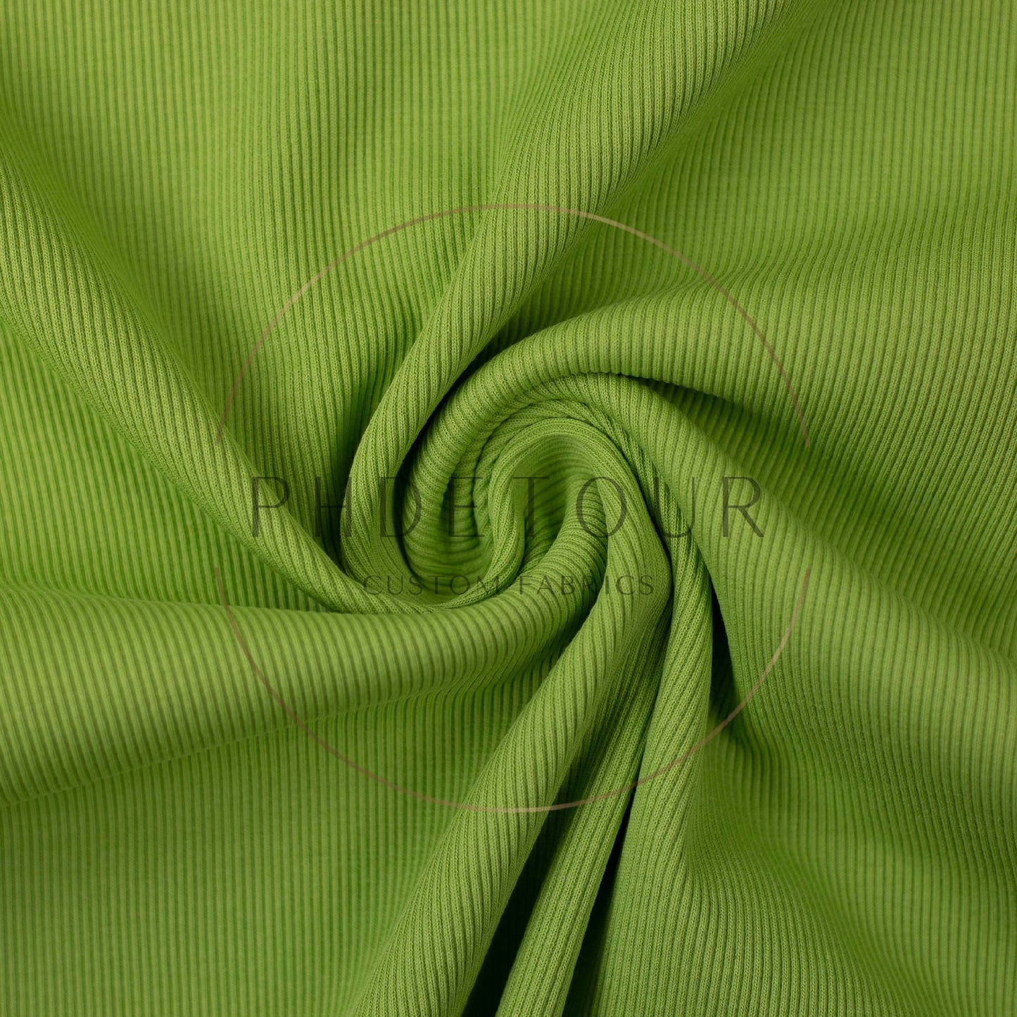 Wholesale European 2x1 Sweatshirt Ribbing - 602 - Kiwi