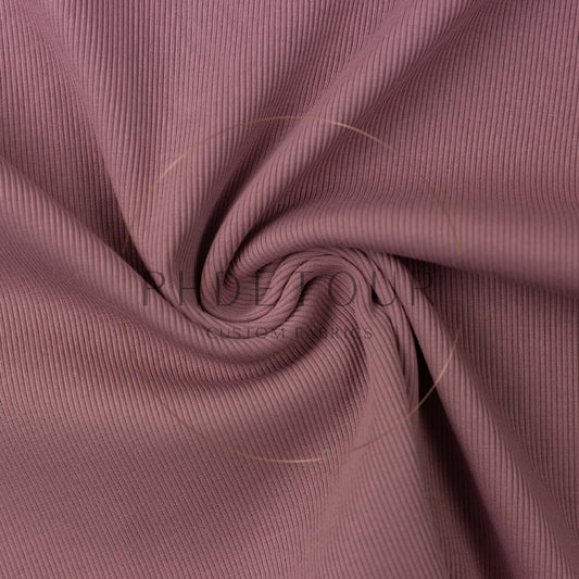 Wholesale European 2x1 Sweatshirt Ribbing - 436 - Dusty Rose