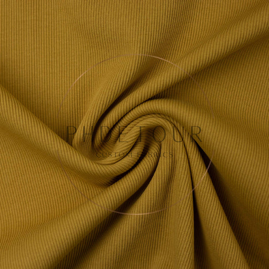 Wholesale European 2x1 Sweatshirt Ribbing - 314 - Goldenrod