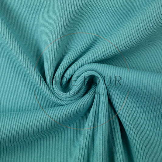 Wholesale European 2x1 Sweatshirt Ribbing - 263 - Cool Mint