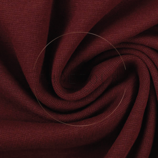 938 - Bordeaux Purple - European 1x1 Flat Ribbing