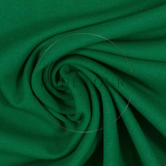 365 - Grass Green - European 1x1 Flat Ribbing
