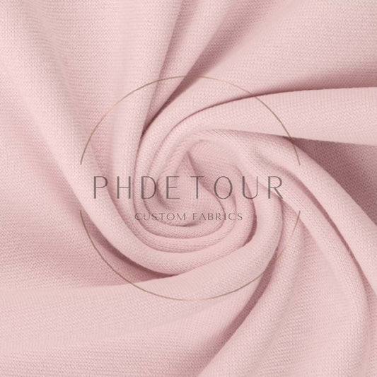 432 - Light Pink - European 1x1 Flat Ribbing