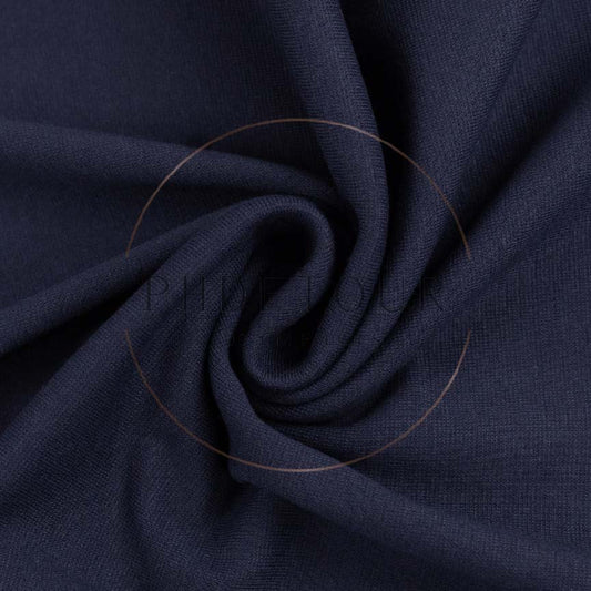 599 - Dark Navy - European 1x1 Flat Ribbing