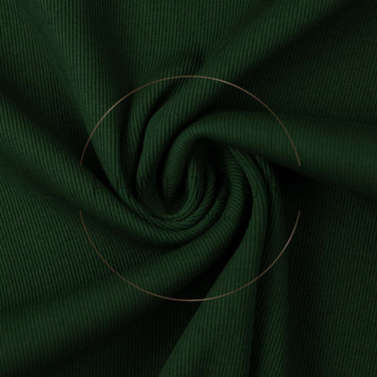 Wholesale European 2x1 Sweatshirt Ribbing - 564 - Evergreen