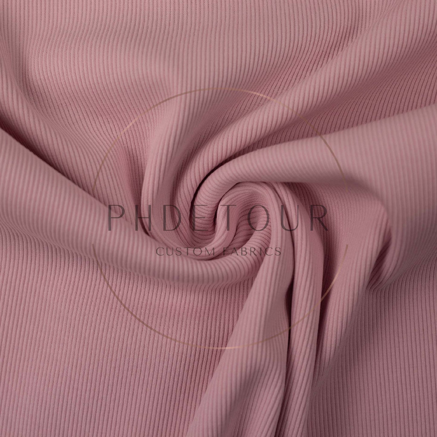 Wholesale European 2x1 Sweatshirt Ribbing - 432 - Pale Pink