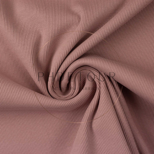 Wholesale European 2x1 Sweatshirt Ribbing - 435 - Soft Mauve